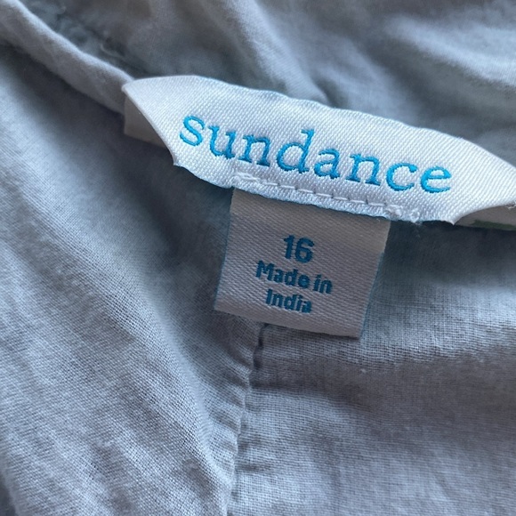 Sundance Everyday Eyelet Pants Womens 16 Jogger pant beige drawstrings Bohemian - Picture 11 of 15